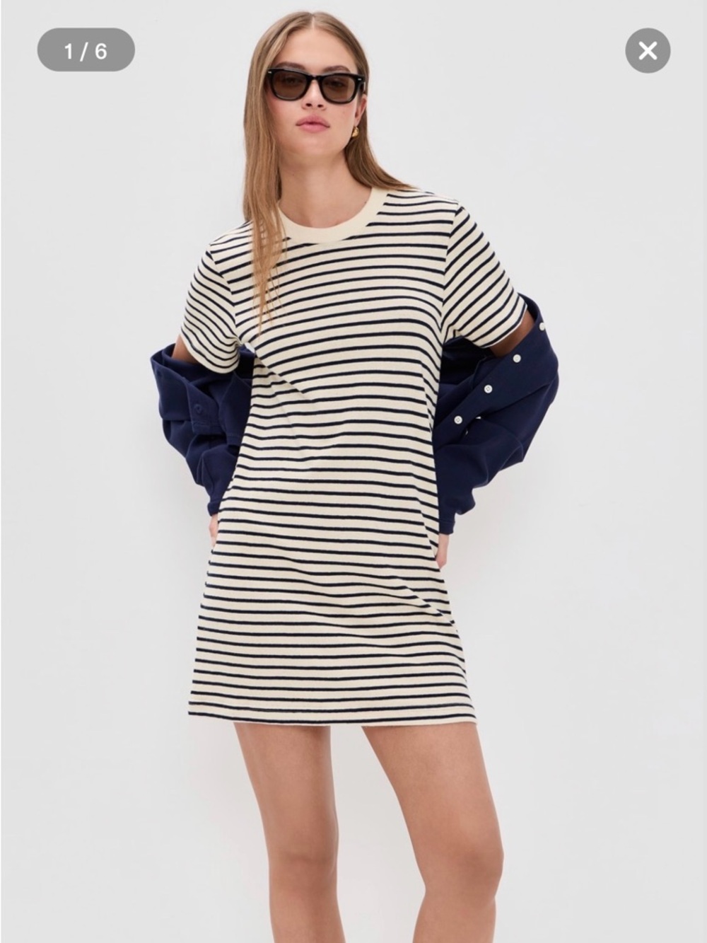 The Lady and the Sailor Cotton Stripe Tee Dress